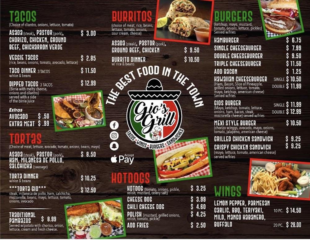 Gios Grill Menu image 2