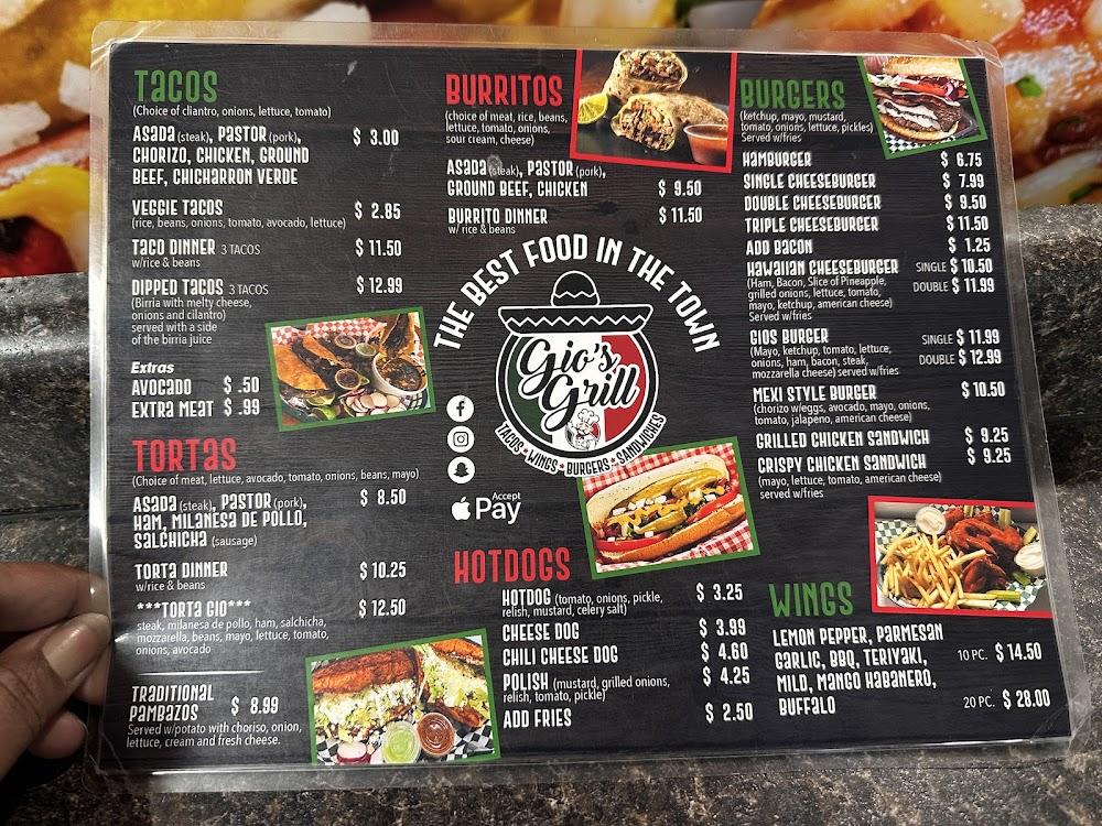 Gios Grill Menu image 3